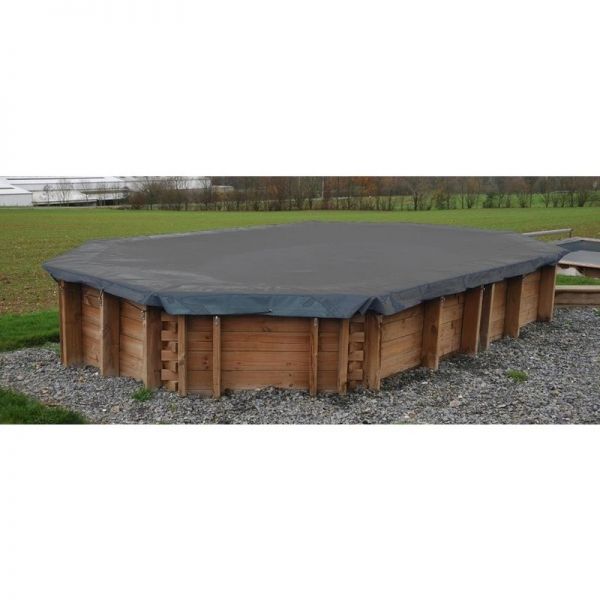 CUBIERTA DE INVIERNO GRE PARA PISCINA DE MADERA OVALADA 893 × 496 CM – CI790208