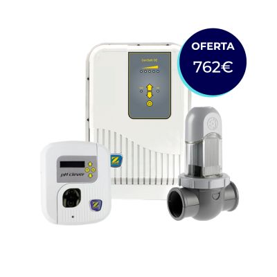PACK OFERTA: (CLORADOR SALINO ZODIAC 17g/h -hasta 70 m³ + BOMBA pH)