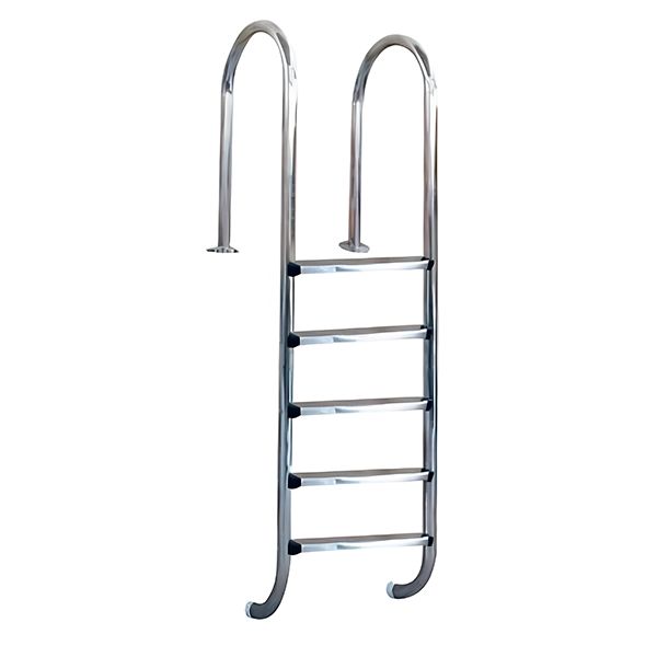 ESCALERA 5 PELDAÑOS ACERO INOXIDABLE MURO ESTRECHO 304