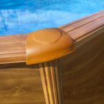 PISCINA MAURITIUS KITPROV508WO – PISCINA OVALADA DE ACERO CON DECORACIÓN MADERA