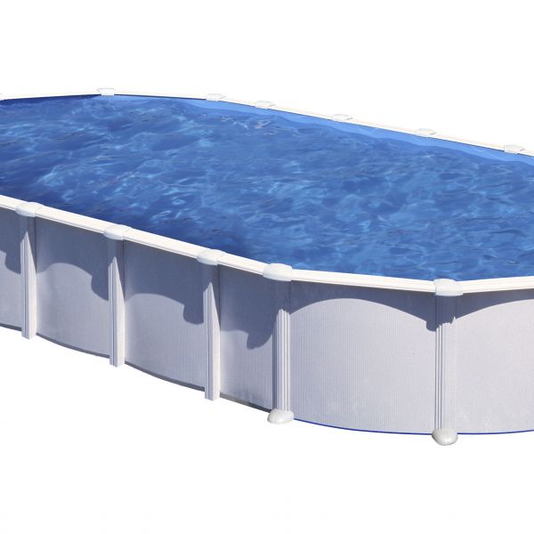 PISCINA HAITI KITPROV10288 – PISCINA OVALADA DE ACERO BLANCO CON VIGAS ENTERRADAS