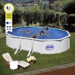 PISCINA FIDJI KIT610ECO – PISCINA OVALADA DE ACERO BLANCO 610 x 375 CM