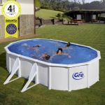 PISCINA FIDJI KIT500ECO – PISCINA OVALADA DE ACERO BLANCO 500 x 300 CM