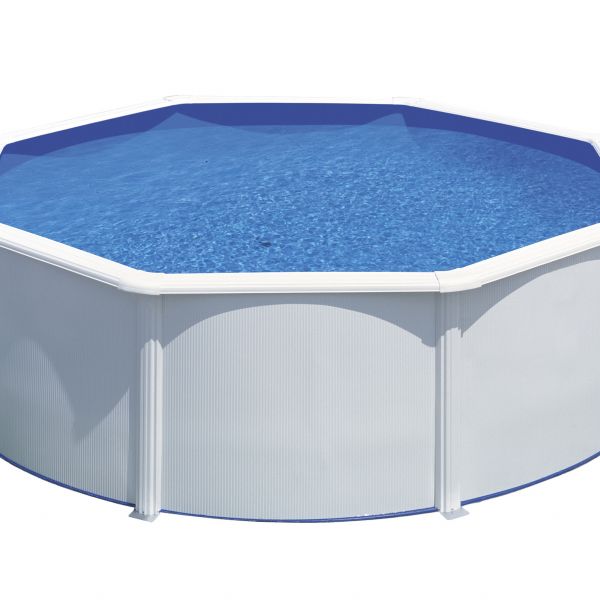 PISCINA FIDJI KIT350ECO – PISCINA REDONDA DE ACERO BLANCO Ø350 CM