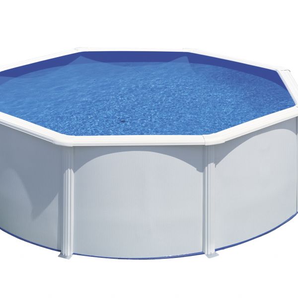 PISCINA FIDJI KIT300ECO – PISCINA REDONDA DE ACERO BLANCO Ø300 CM