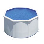 PISCINA FIDJI KIT240ECO – PISCINA REDONDA DE ACERO BLANCO Ø240 CM