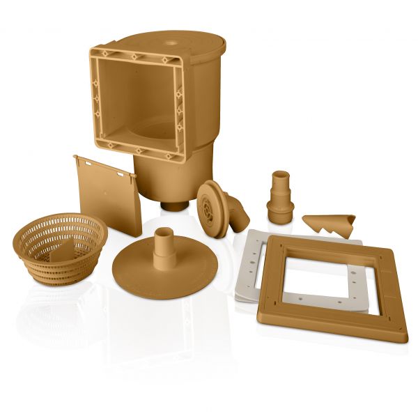 SKIMMER PISCINAS DE ACERO - GRE -MARRON