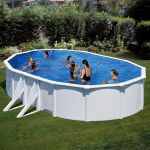LINER AZUL Ø 9.15 X 4.70 X 1.32 CON SISTEMA COLGANTE 40/100 GROSOR