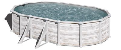 PISCINA GROENLANDIA KITPROV508N – PISCINA OVALADA DE ACERO DECORACIÓN NÓRDICA