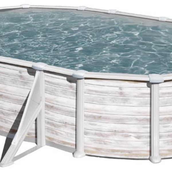 PISCINA GROENLANDIA KITPROV508N – PISCINA OVALADA DE ACERO DECORACIÓN NÓRDICA