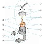 MUELLE Y ARANDELAS PARA VALVULA SELECTORA ASTRALPOOL
