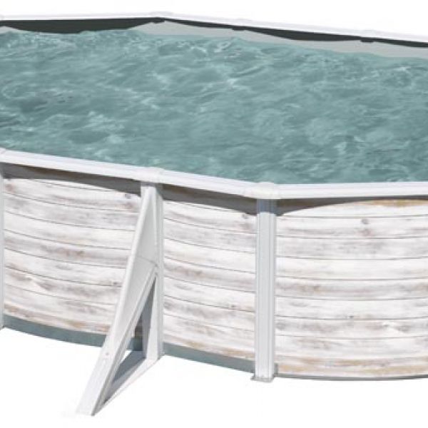 PISCINA FINLANDIA KIT500N – PISCINA OVALADA DE ACERO DECORACIÓN NÓRDICA