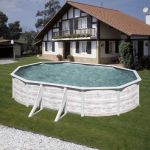 PISCINA FINLANDIA KIT500N – PISCINA OVALADA DE ACERO DECORACIÓN NÓRDICA